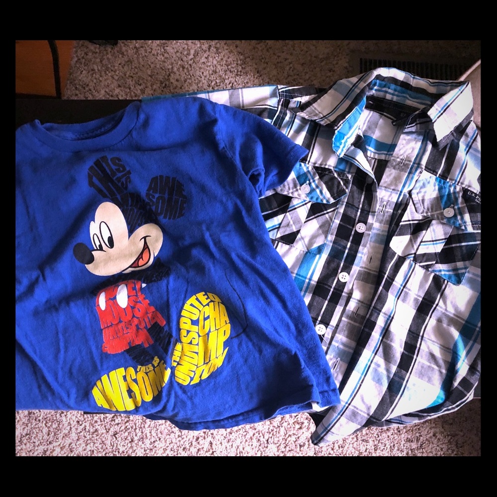 2 like new shirts